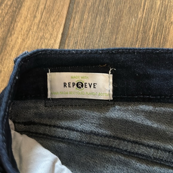 Calvin Klein stretch skinny jeans dark blue like new size small - Picture 3 of 5